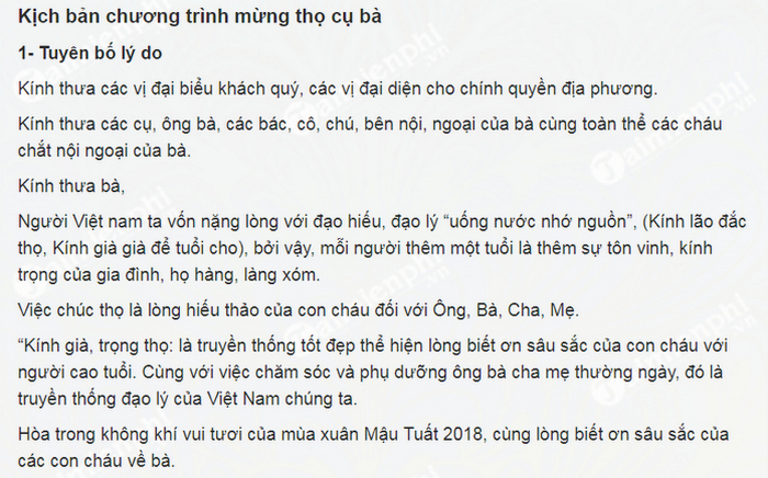 kich ban chuong trinh le mung tho