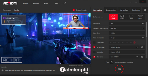 download mirillis action