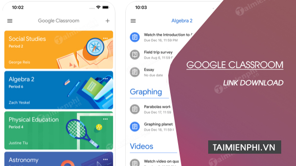 link tai google classroom