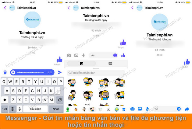 tai messenger cho iphone