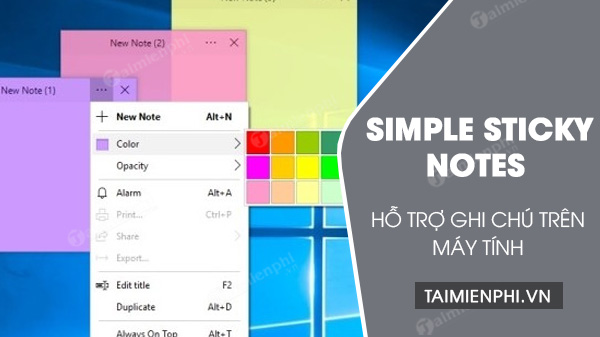 tai simple sticky notes
