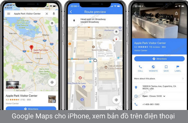 google maps iphone