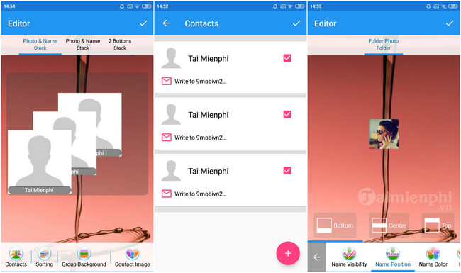 Tải Contacts Widget