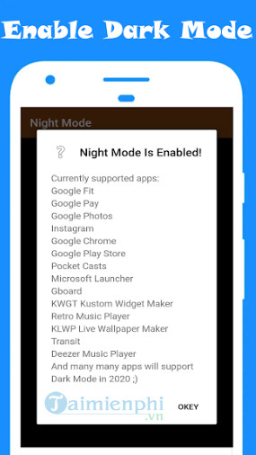 Tải Night Mode