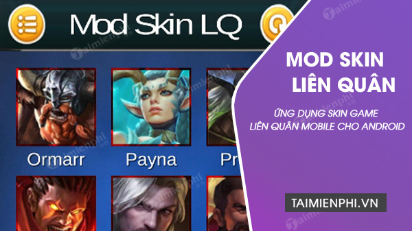 tai mod skin lien quan
