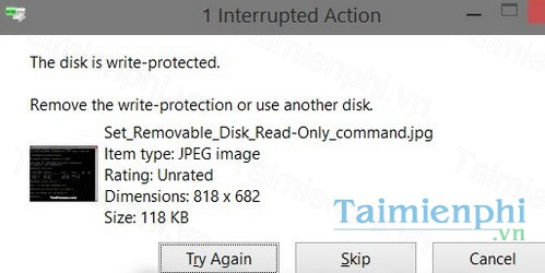 Disable or Enable Write Protection