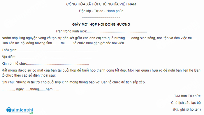 mau giay moi hop mat dong huong